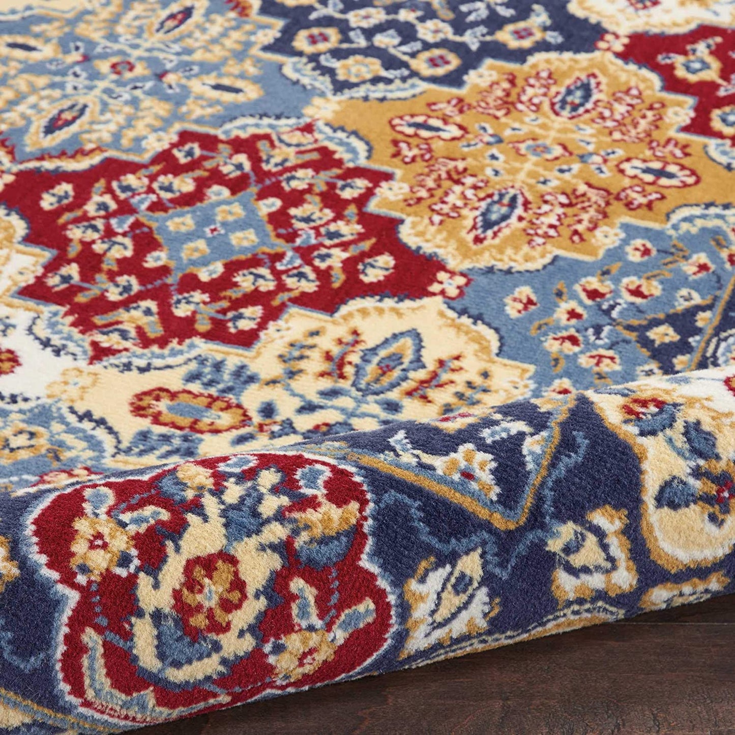 Multicolor Blue Persian Soft Area Rug