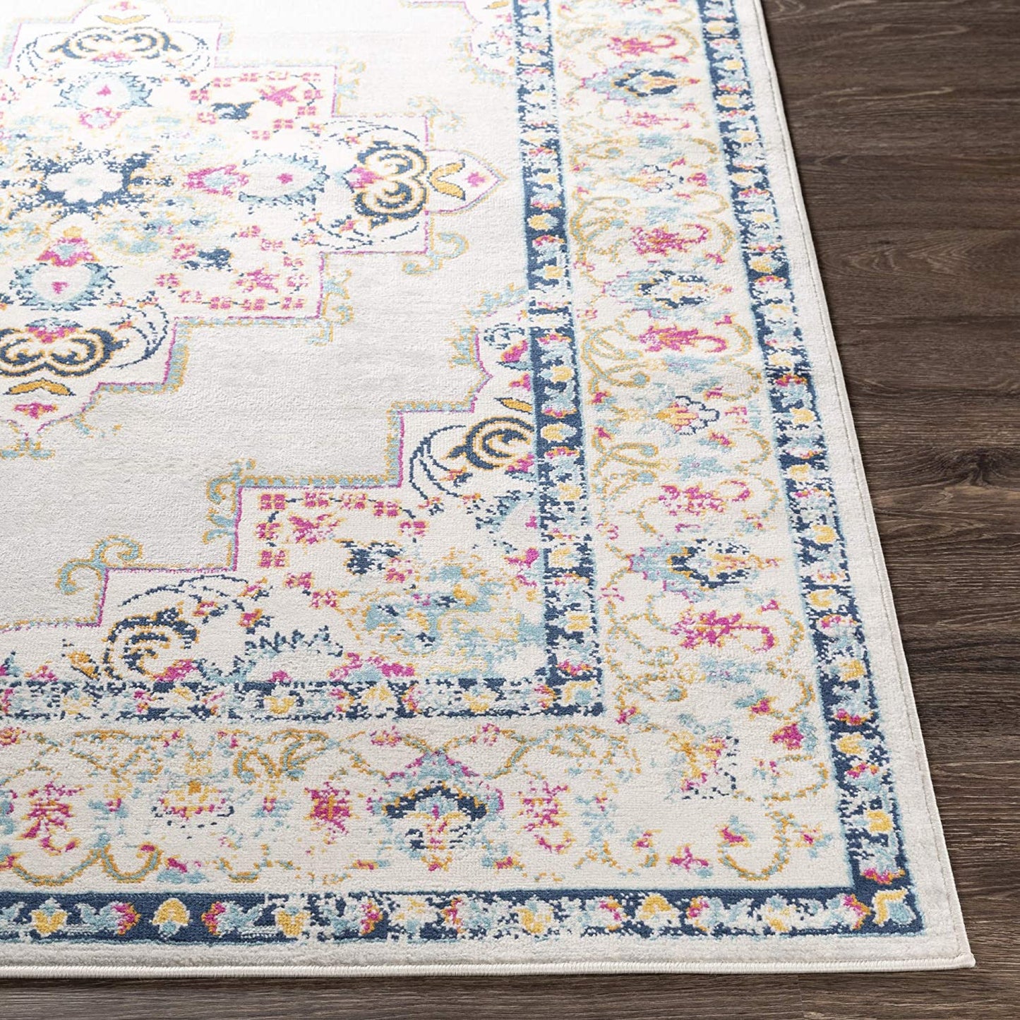 Melta Light Grey Traditional Soft Area Rug