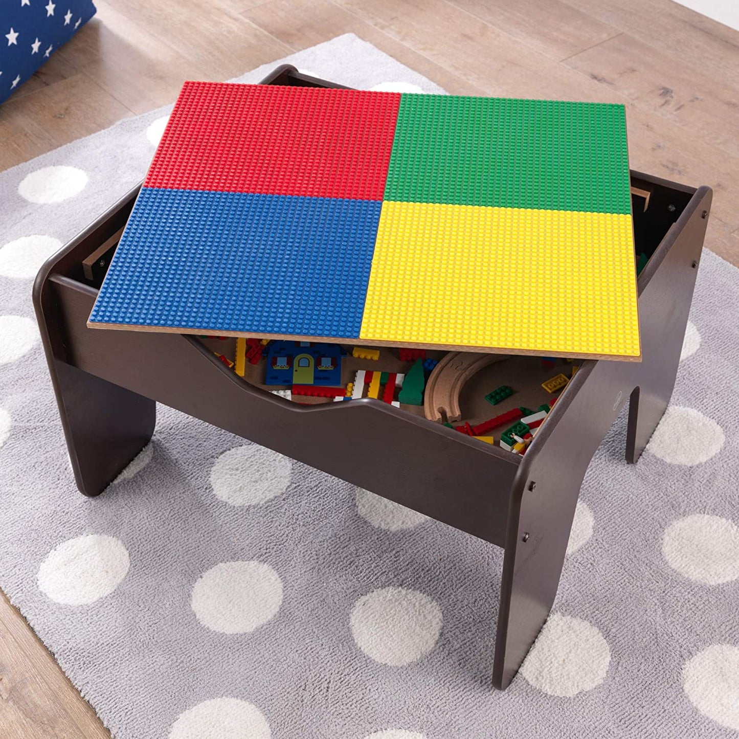 2-in-1 Activity Table Espresso