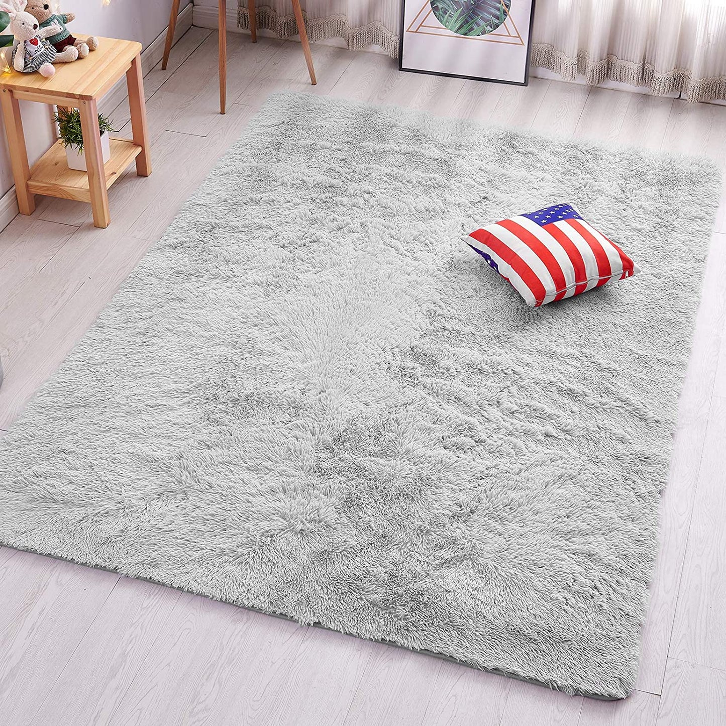 Velvet Indoor Fluffy Extra Comfy Soft Shag Area Rug