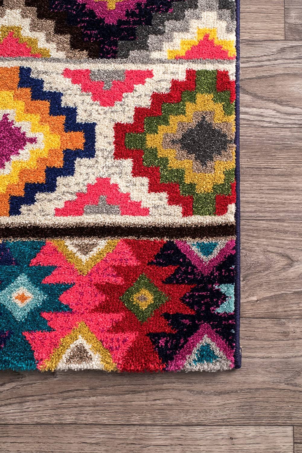 Ritzy Contemporary Retro Area Rug,  Multi