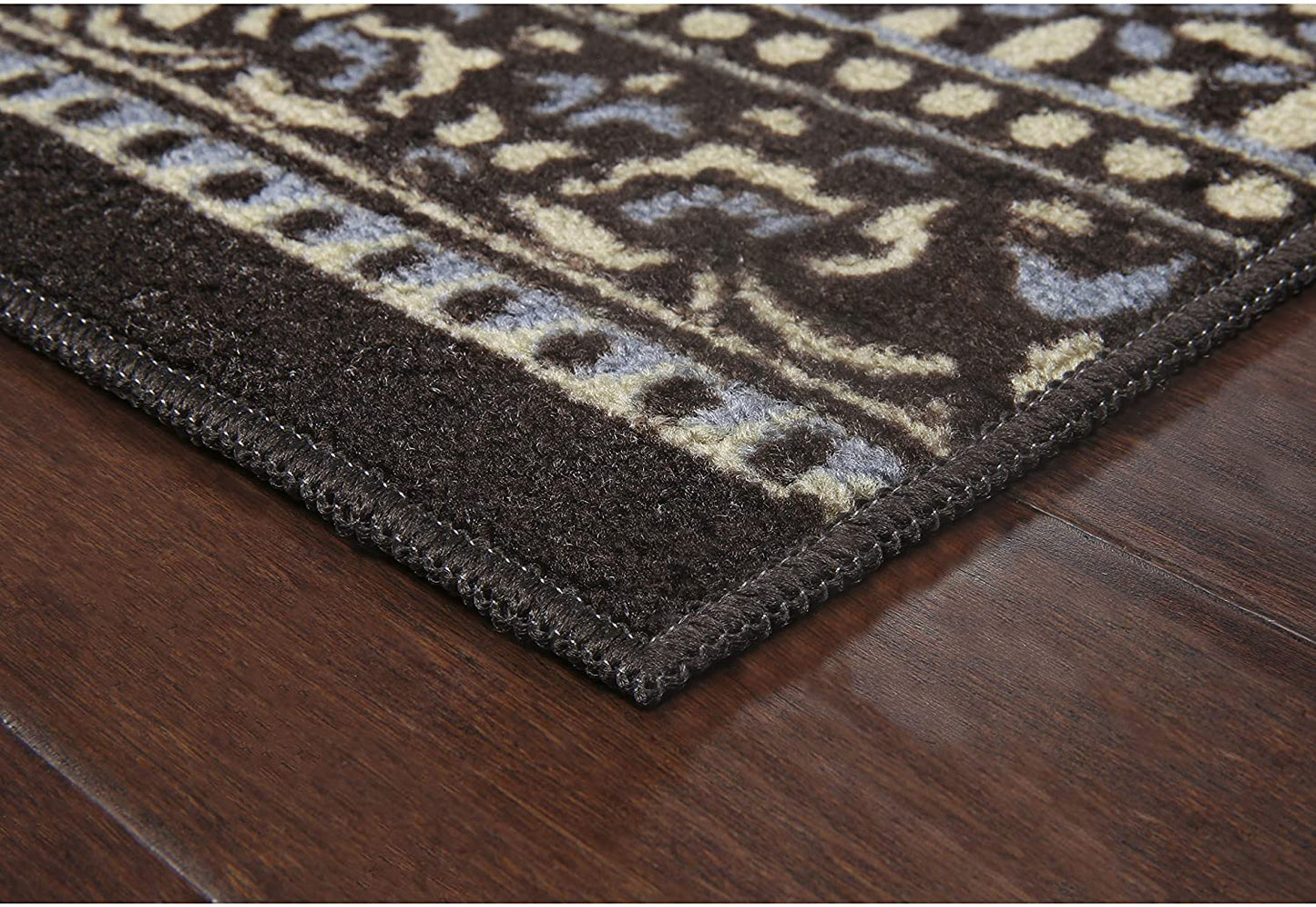 Maples Rugs Zoe Runner Rug Non Slip Hallway Brown