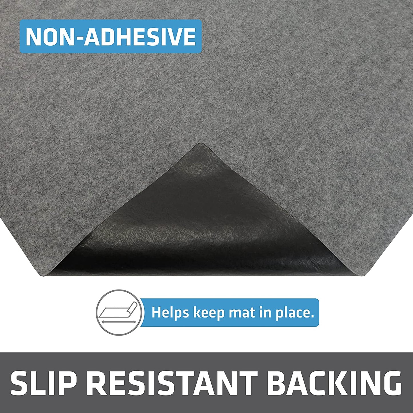 Under Sink, Waterproof Cabinet Protection, Absorbent Shelf Liners, Slip-Resistant, Non-Adhesive, Machine Washable, Durable Mats (USA Made)(24”x29”)(Charcoal)