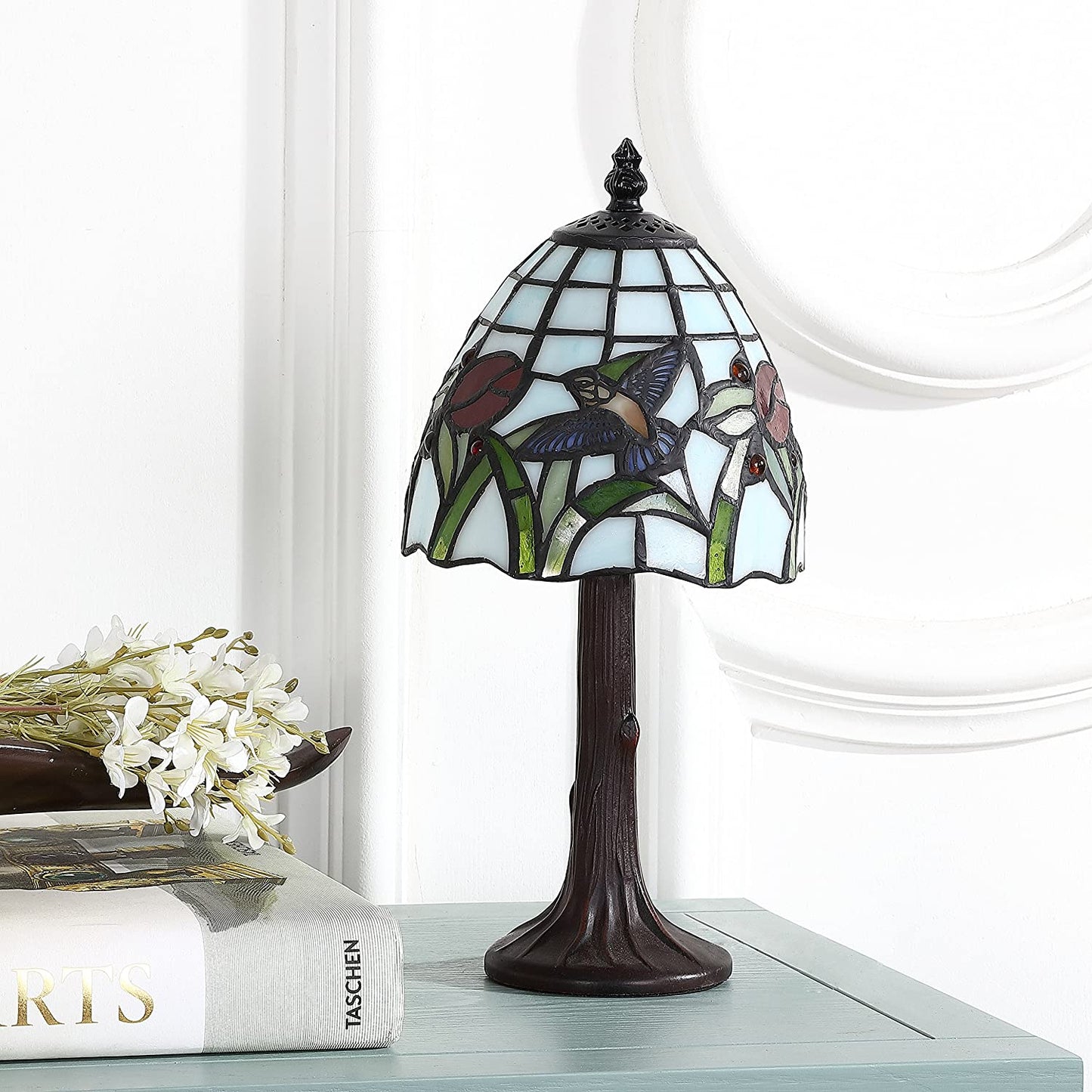 Hummingbird Style 12" LED Lamp  Bronze