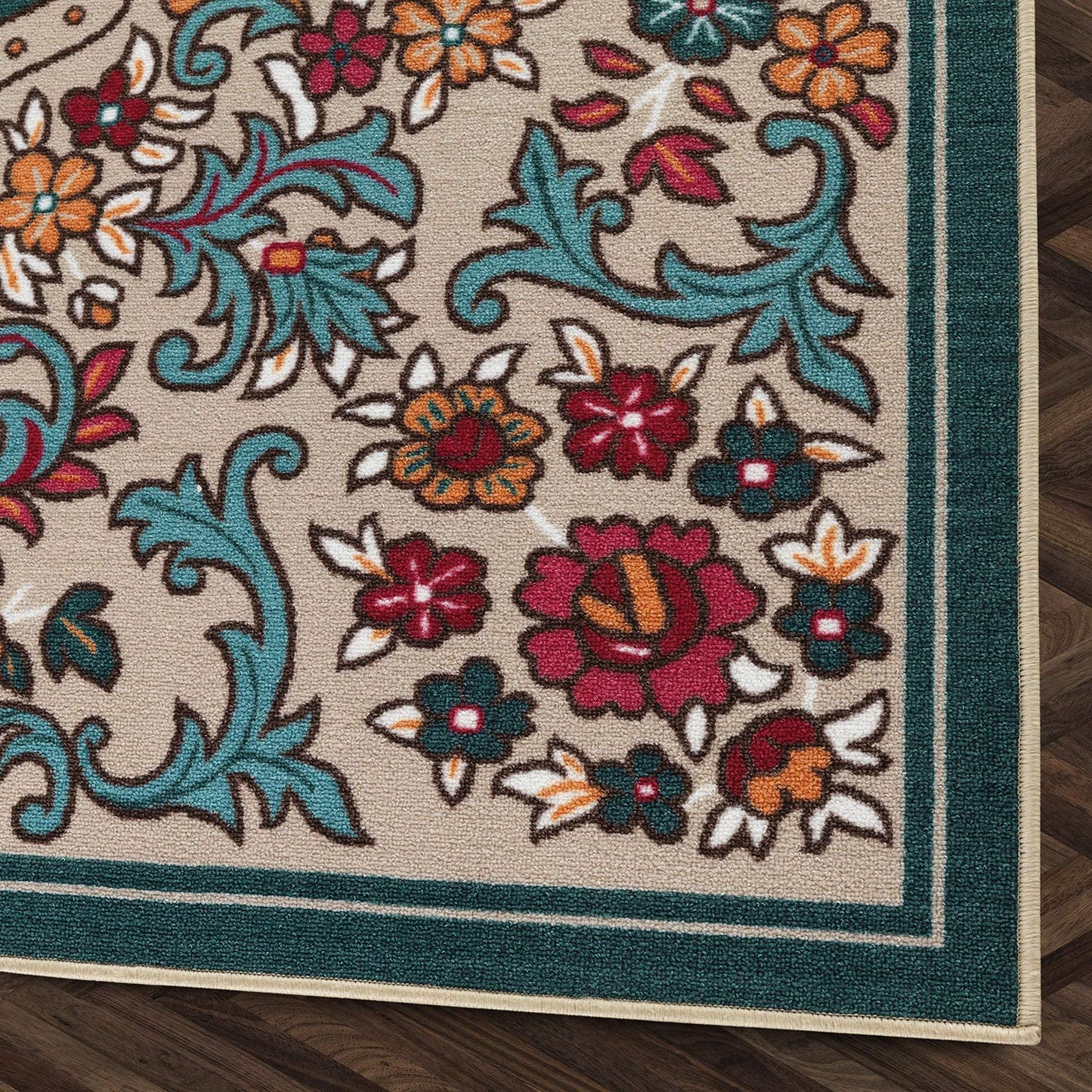 Moroccan Geometric Low Profile Pile Indoor Area Rugs Multi