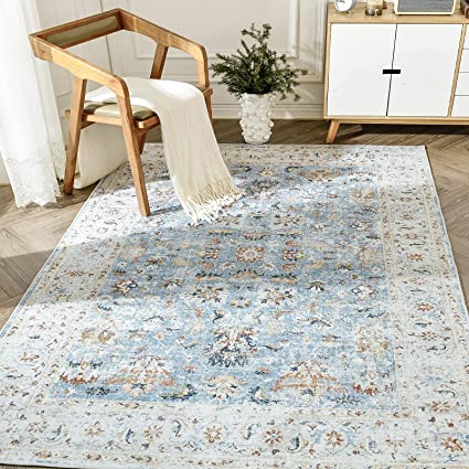 Brick Red Vintage Persian Traditional Area Rug