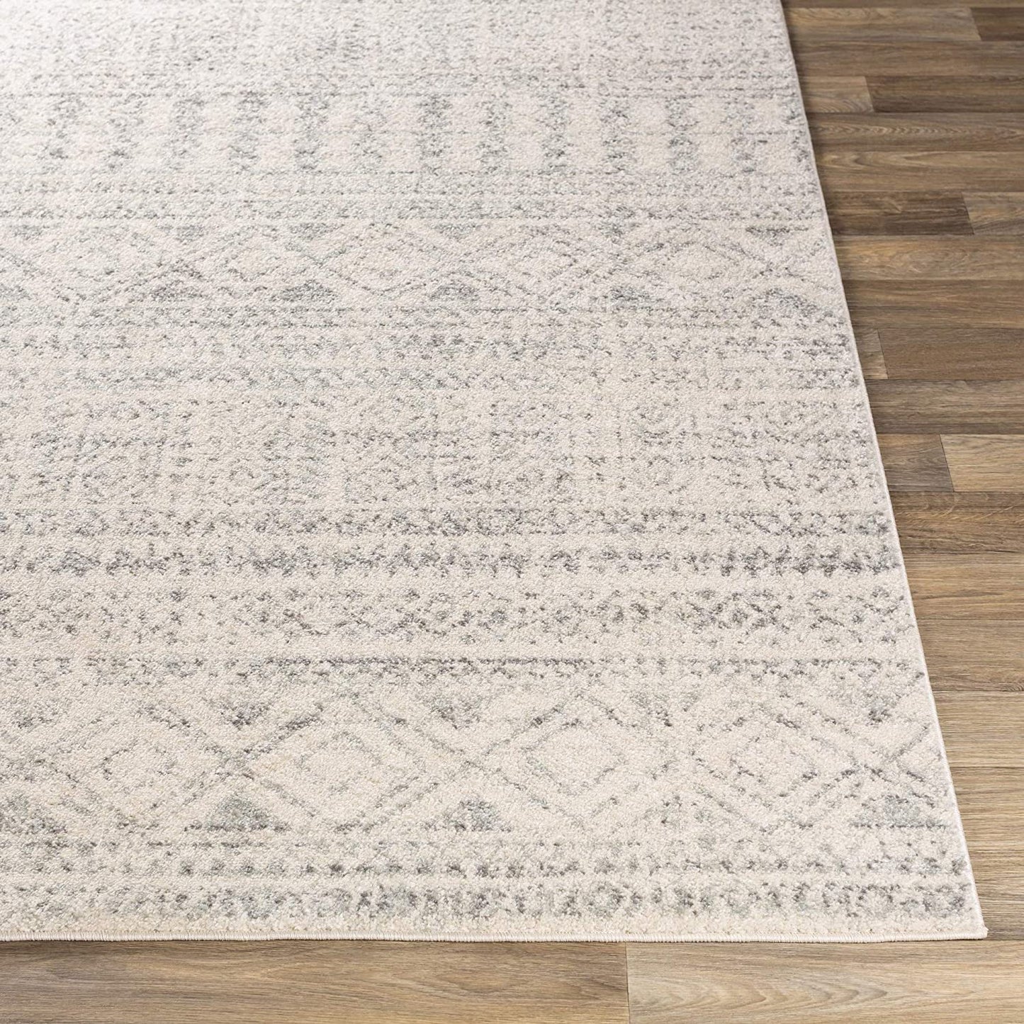 Victor Bohemian Moroccan Soft Area Rug Medium Gray