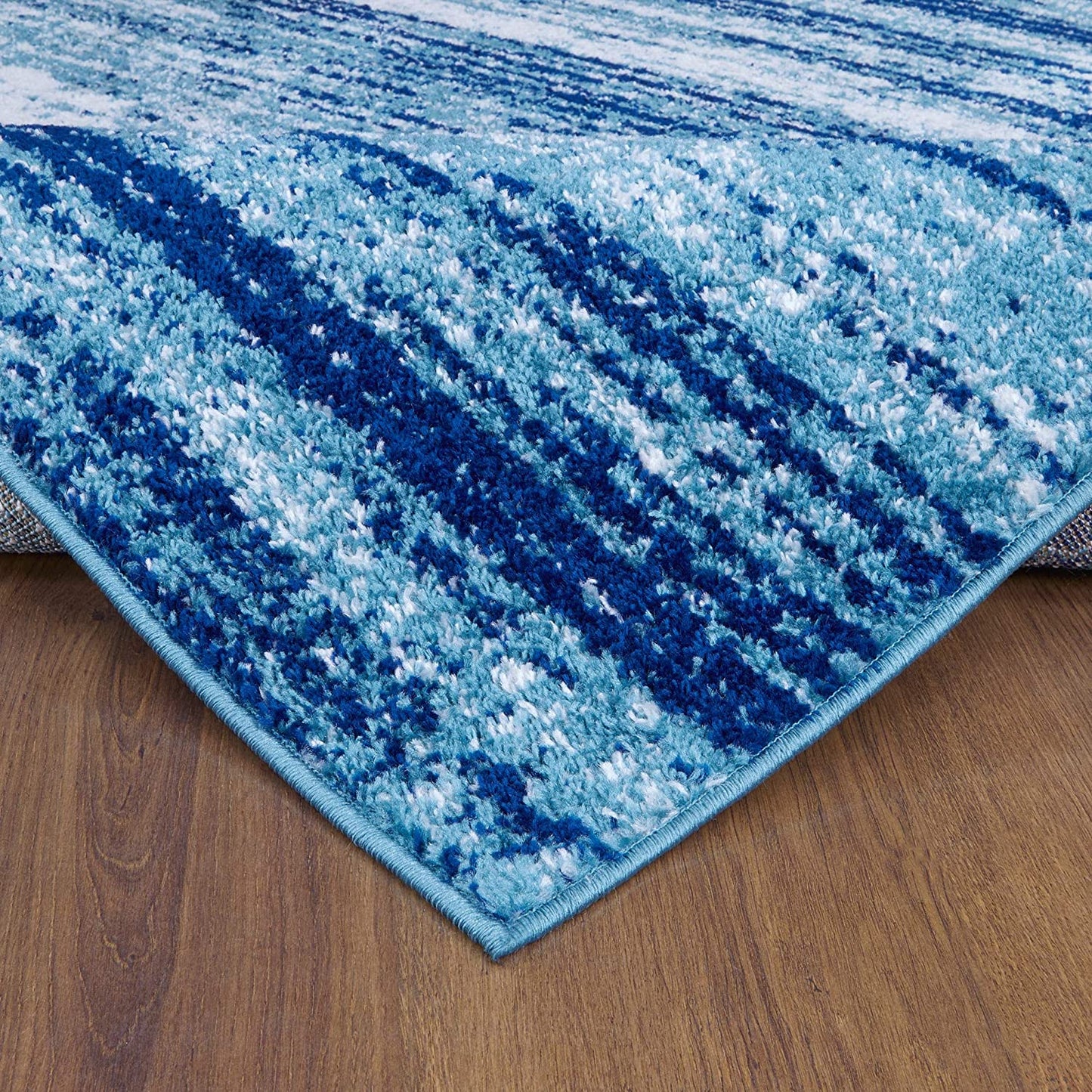 Siesta Collection Modern Contemporary Indoor Area Rug Blue/Navy