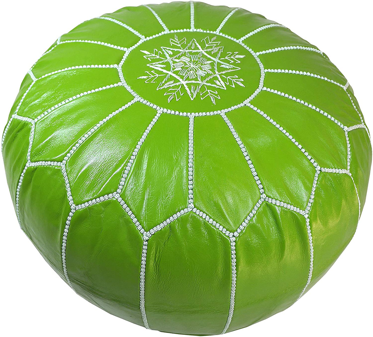 Moroccan Pouf Cover, Genuine Goatskin Leather - Cover ONLY - Stuffing is NOT Included sohaib