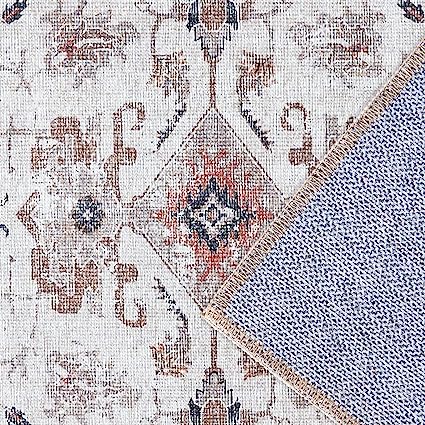 Brick Red Vintage Persian Traditional Area Rug