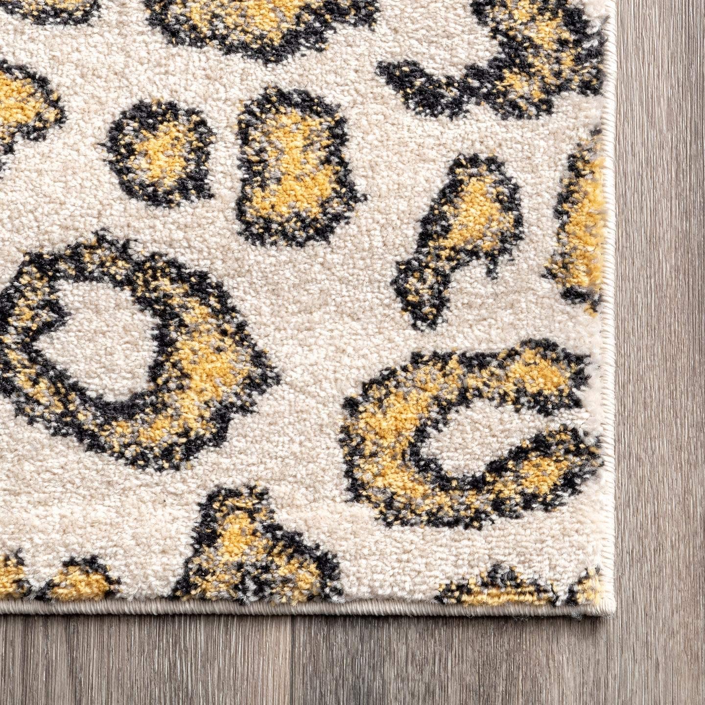 Print Leopard Beige Soft Area Rug