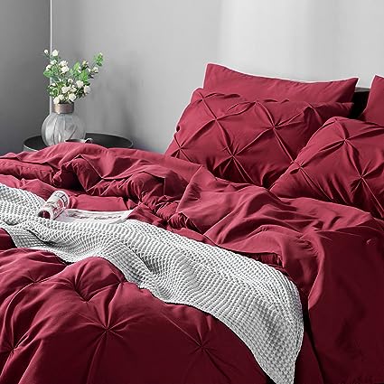 Queen Comforter Set - 7 Pieces, Bed in a Bag with Flat Sheet and Fitted Sheet, Pillowcases & Shams
