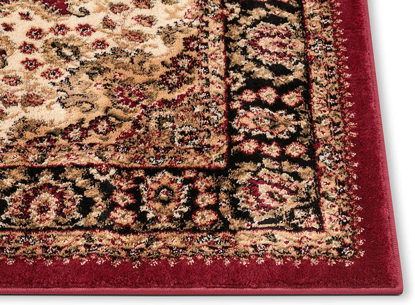 Medallion Oriental Persian Runner Rug Red