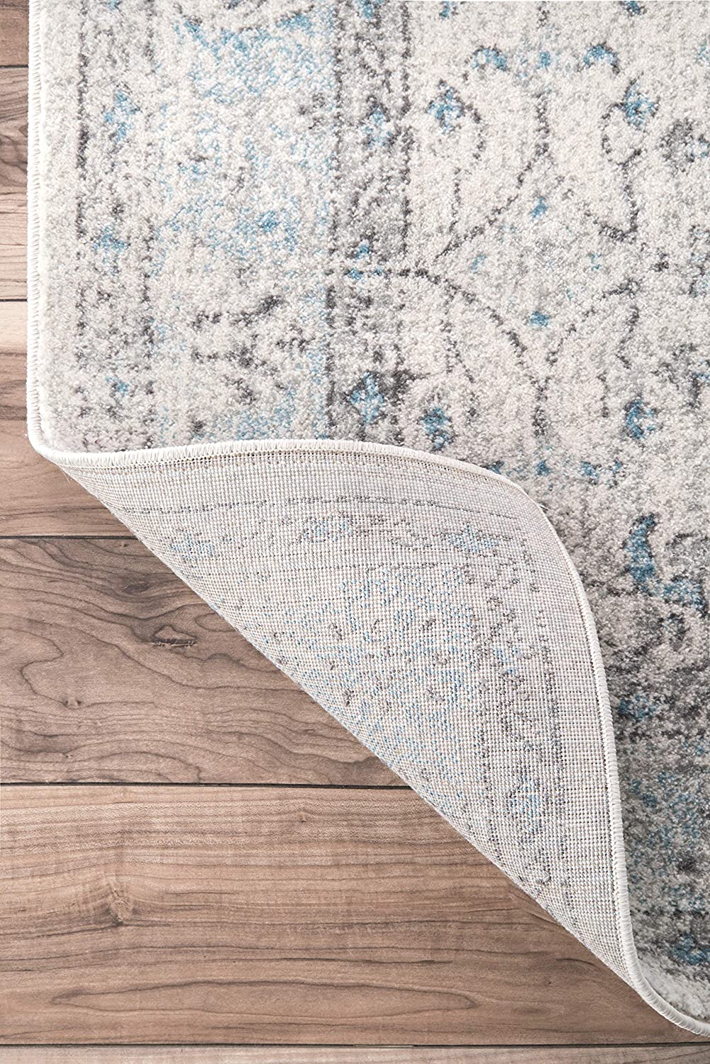 Vintage Rio Area Rug, 6' 7" x 9', Aqua