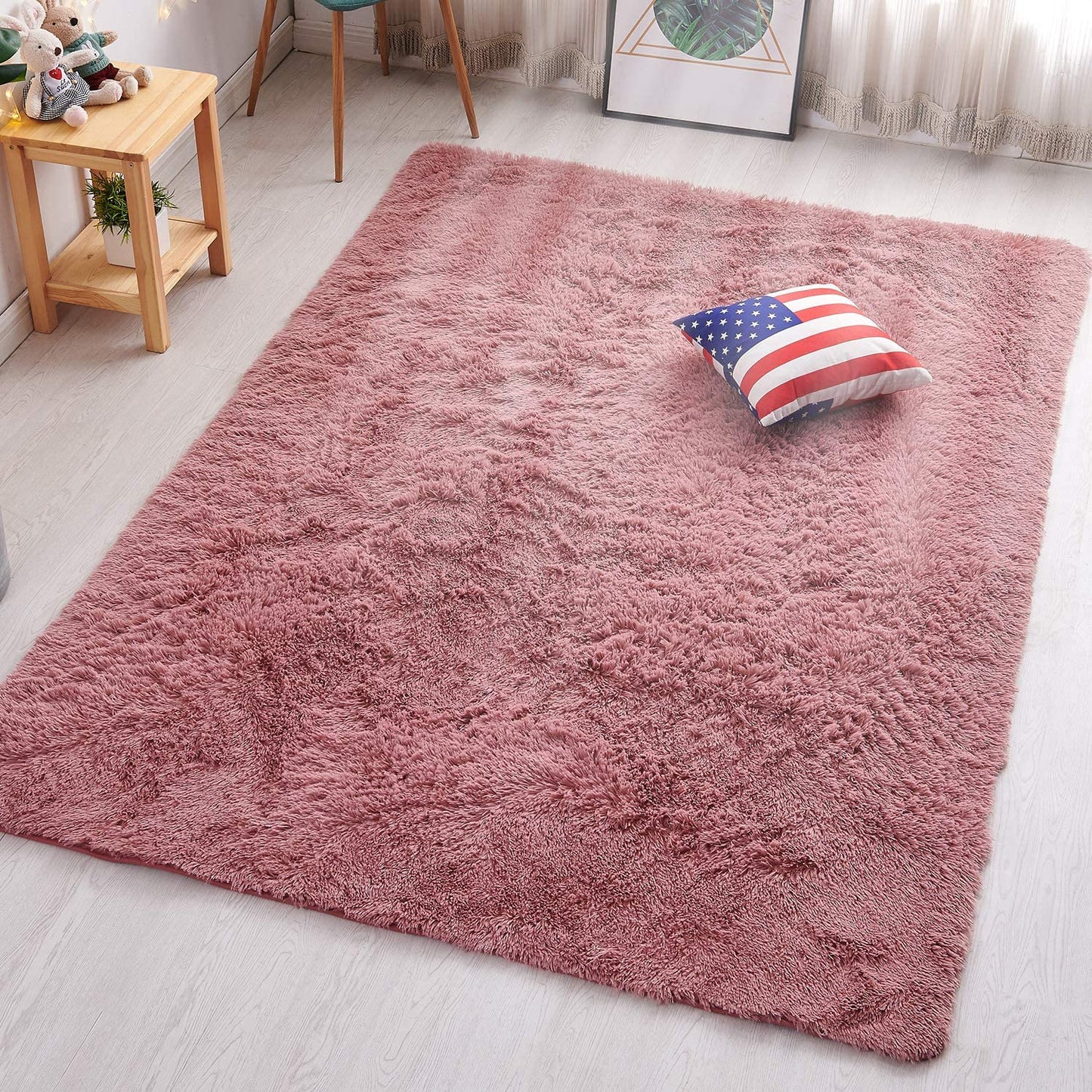 Velvet Indoor Fluffy Extra Comfy Soft Shag Area Rug