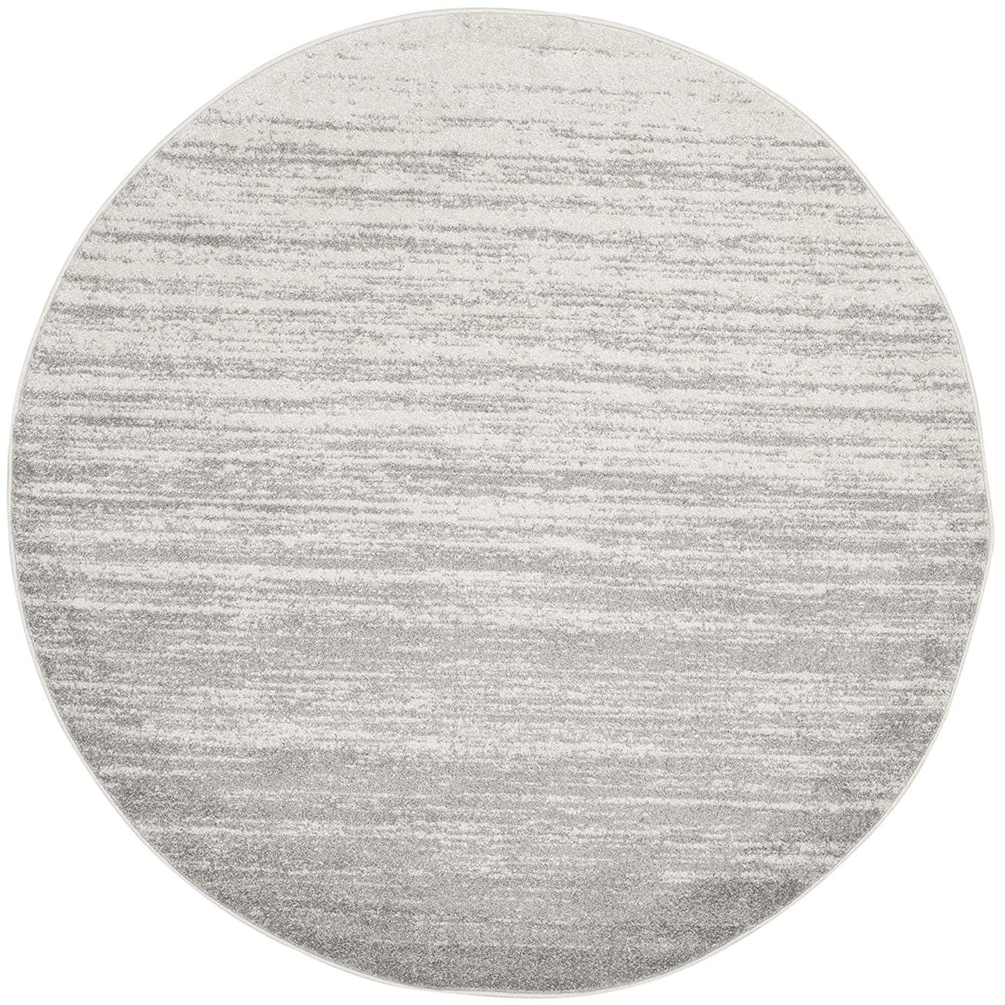 Ombre Ivory Silver Soft Area Rug