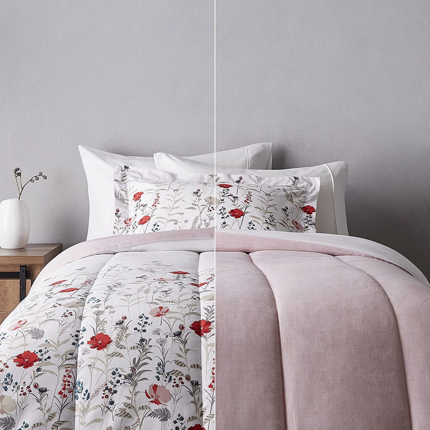 Ultra-Soft Light-Weight Microfiber Reversible Comforter Bedding Set