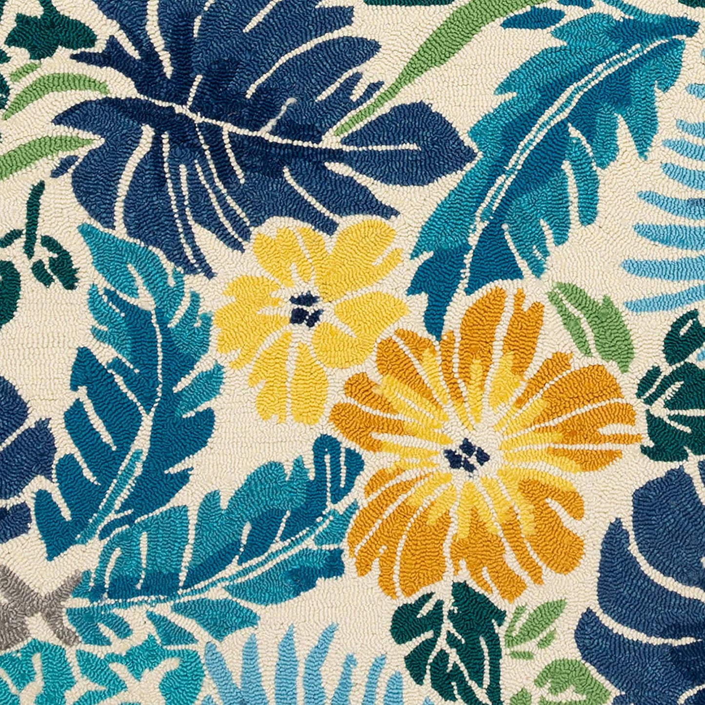 Santa Monica Ivory/Blue  Area Rug