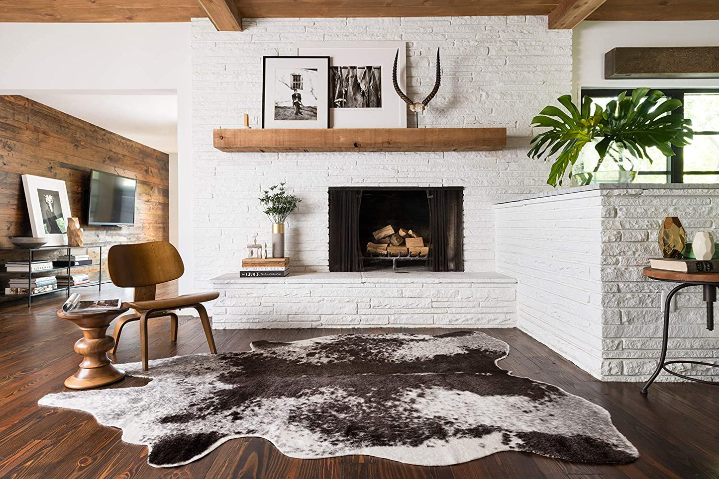 Grand Canyon Soft Area Rug IVORY/CHARCOAL