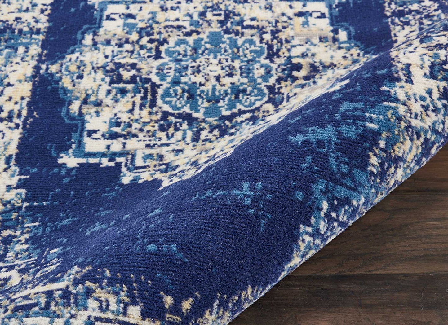 Navy Blue Distressed Persian Area Rugs