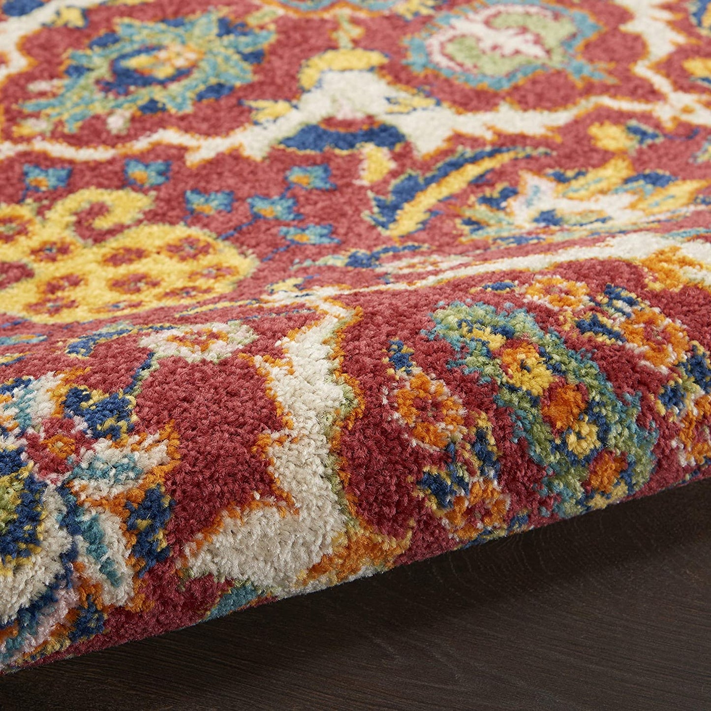 Allure Red Multi-color Soft Area Rug