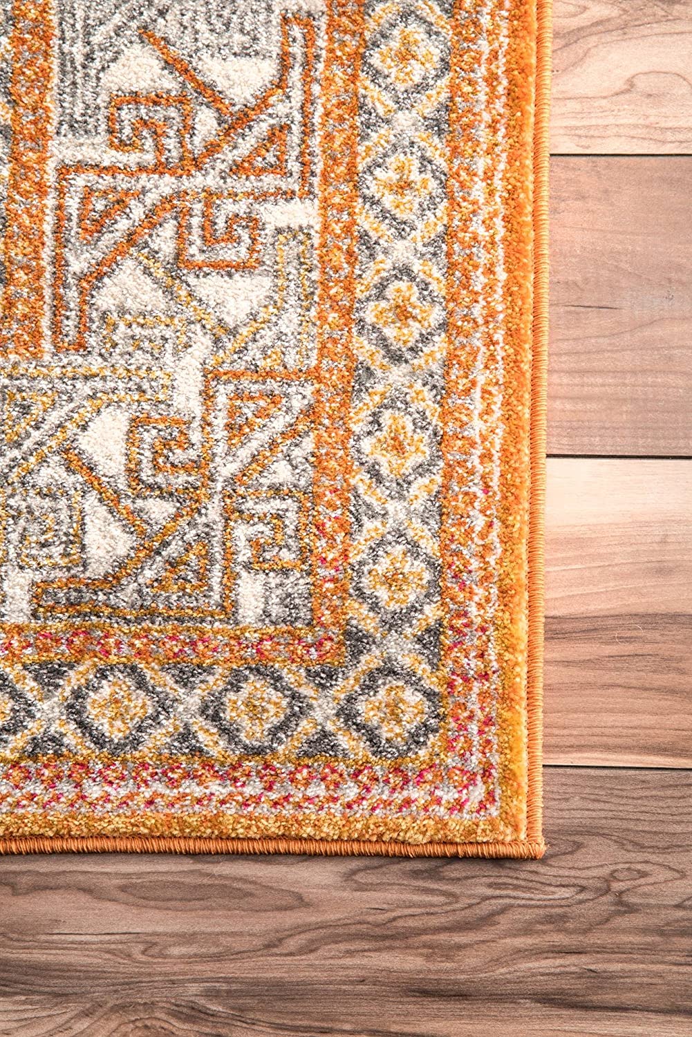 Muted Yellow Bohemian Pattern Soft Area Rugs