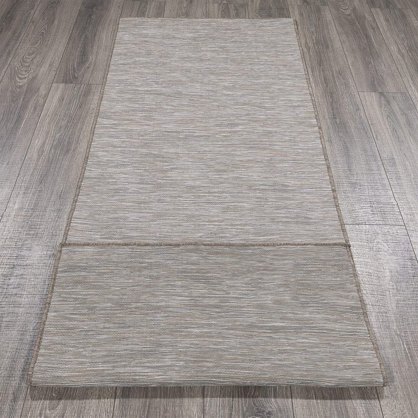 Sundance Collection Reversible Indoor & Outdoor Solid Design Runner Rug, Beige