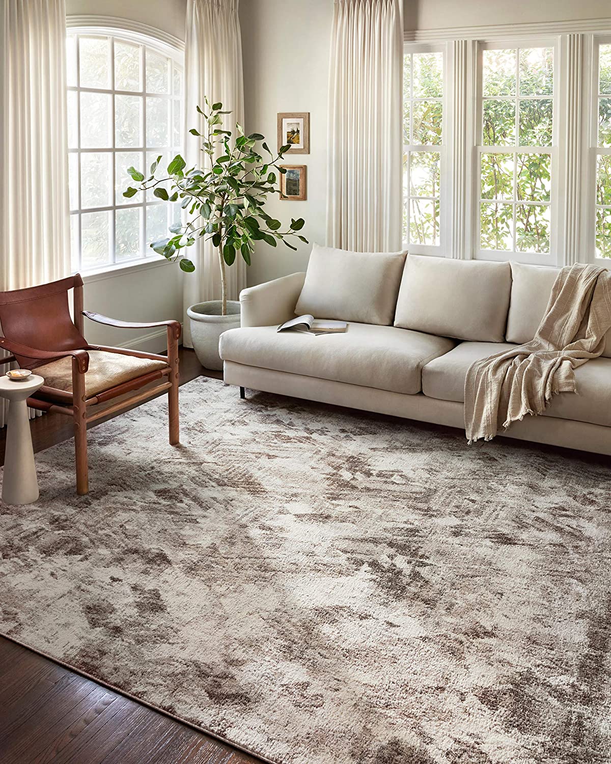 Austen Natural Contemporary Runner Rug 2'-4" x 10'