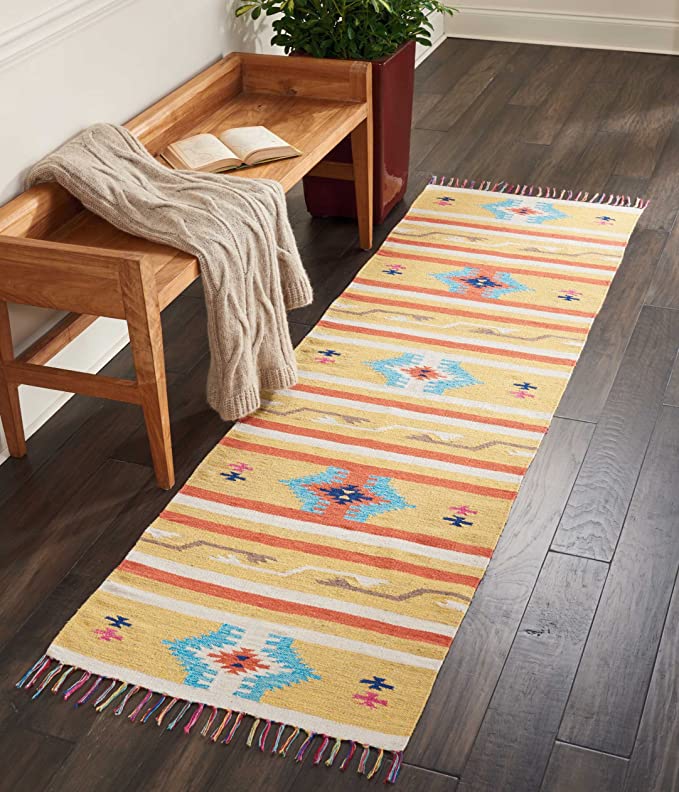 Tribal Soft Area Rug Yellow