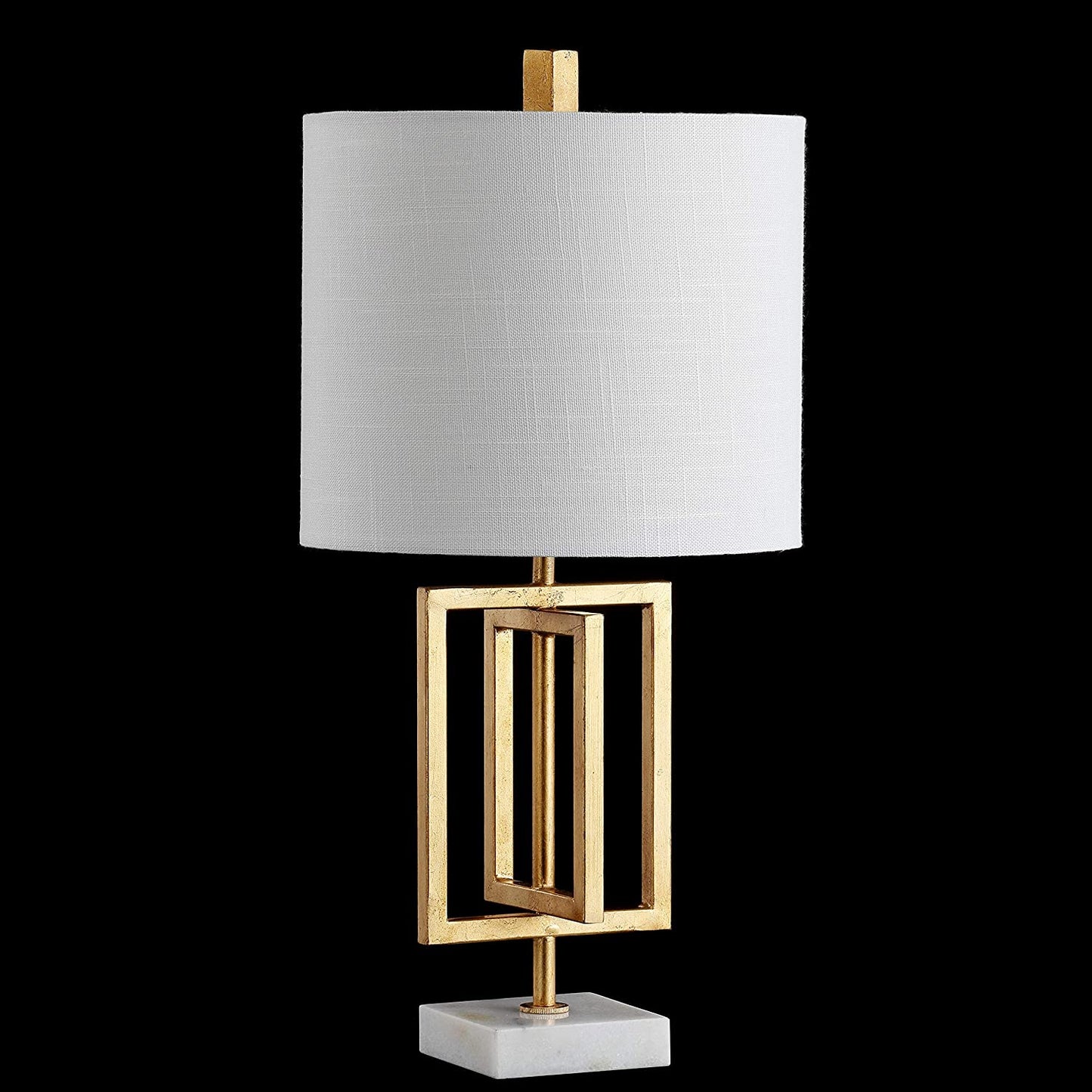 Anya 20.25" Metal/Marble LED Table Lamp Gold Leaf