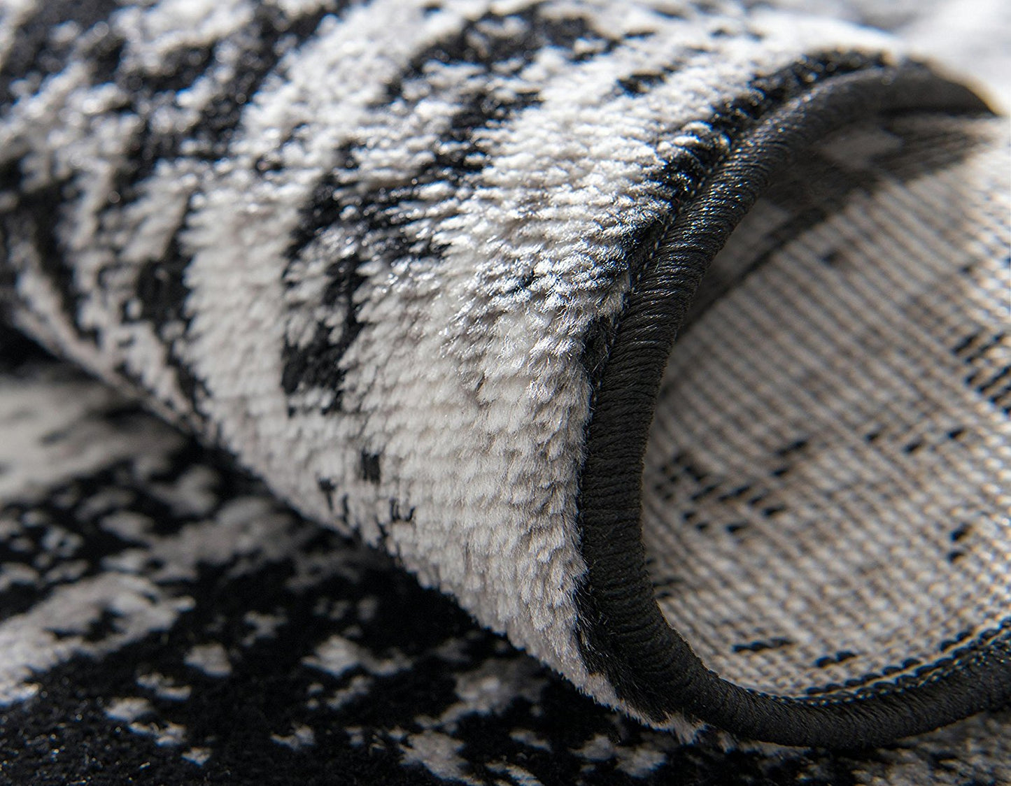 Vintage Distressed Black Area Rugs