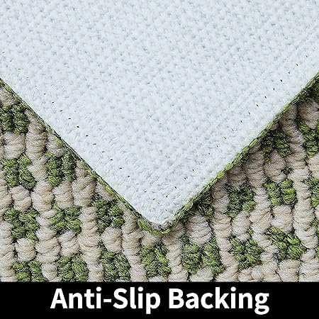 28X18 Inch Washable Polypropylene Square Cushion Which is Anti Slippery and Stain Resistance, Black Gray