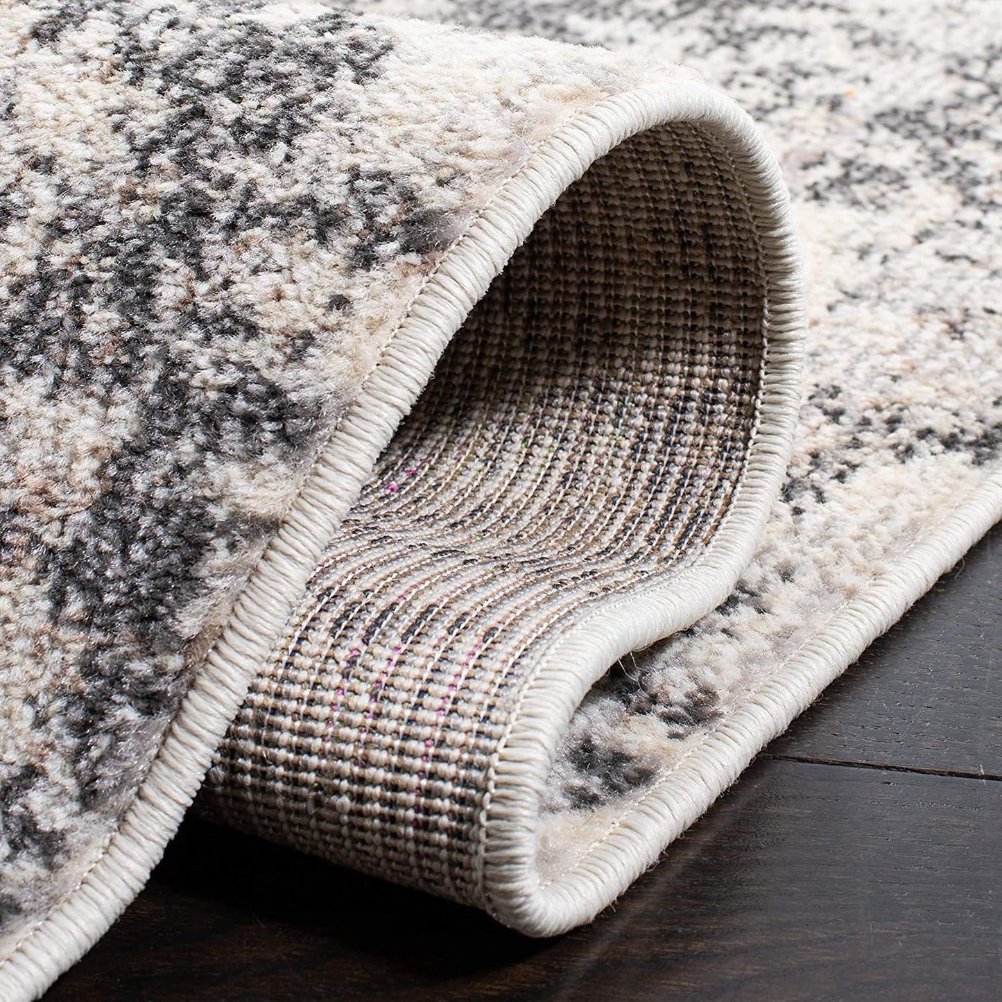 Safavieh Madison Collection  Modern Abstract Grey / Ivory