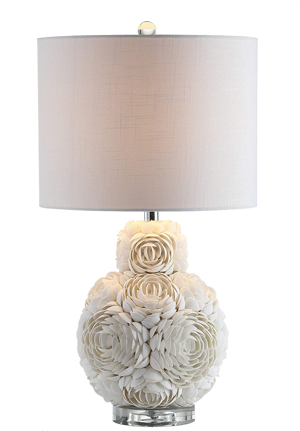 Seashell Rosette 24" LED Lamp Cream