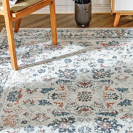 Brick Red Vintage Persian Traditional Area Rug