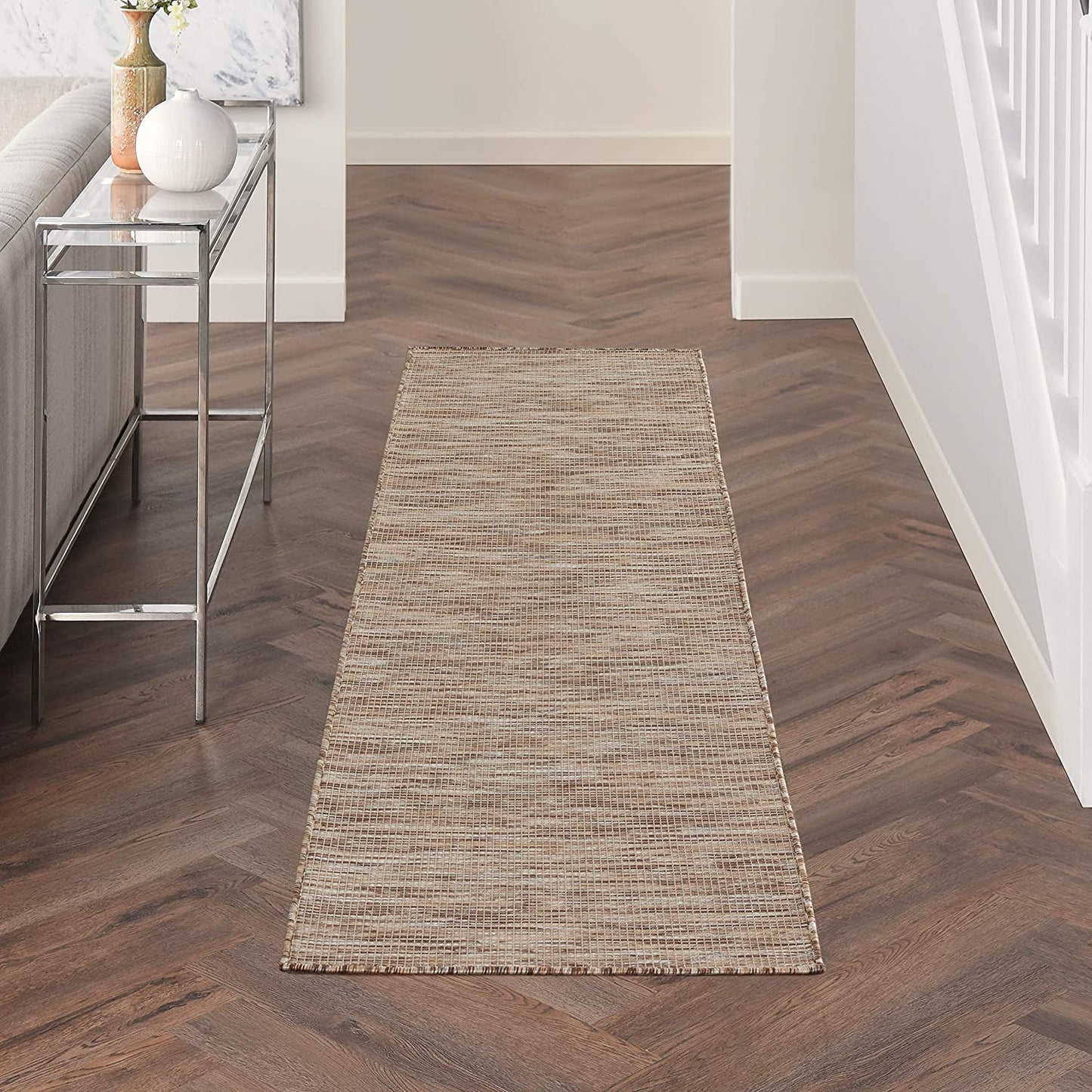 Positano Flat-Weave Indoor/Outdoor Beige Area Rug