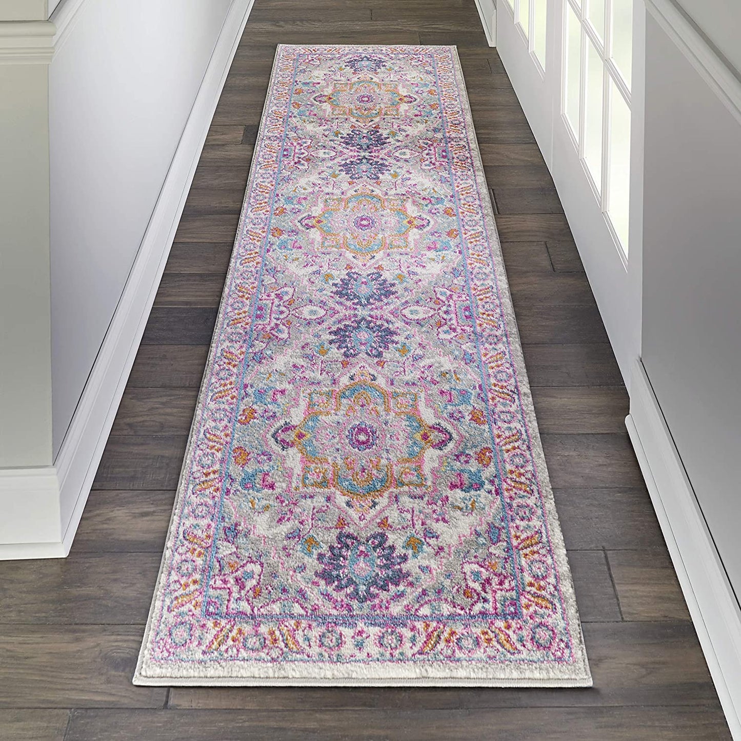 Passion Persian Colorful Teal Multi-color Area Rug