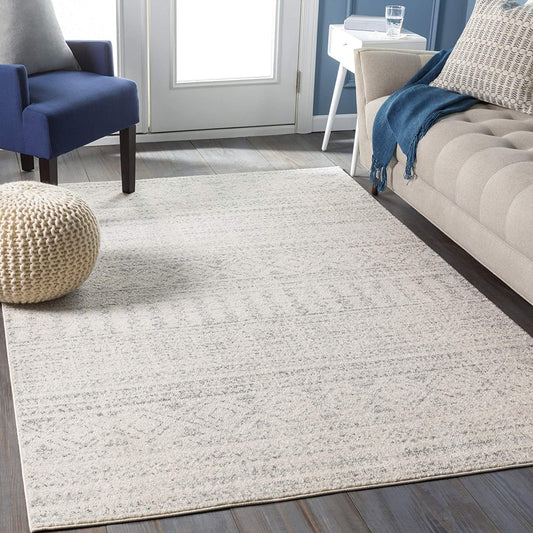 Victor Bohemian Moroccan Soft Area Rug Medium Gray