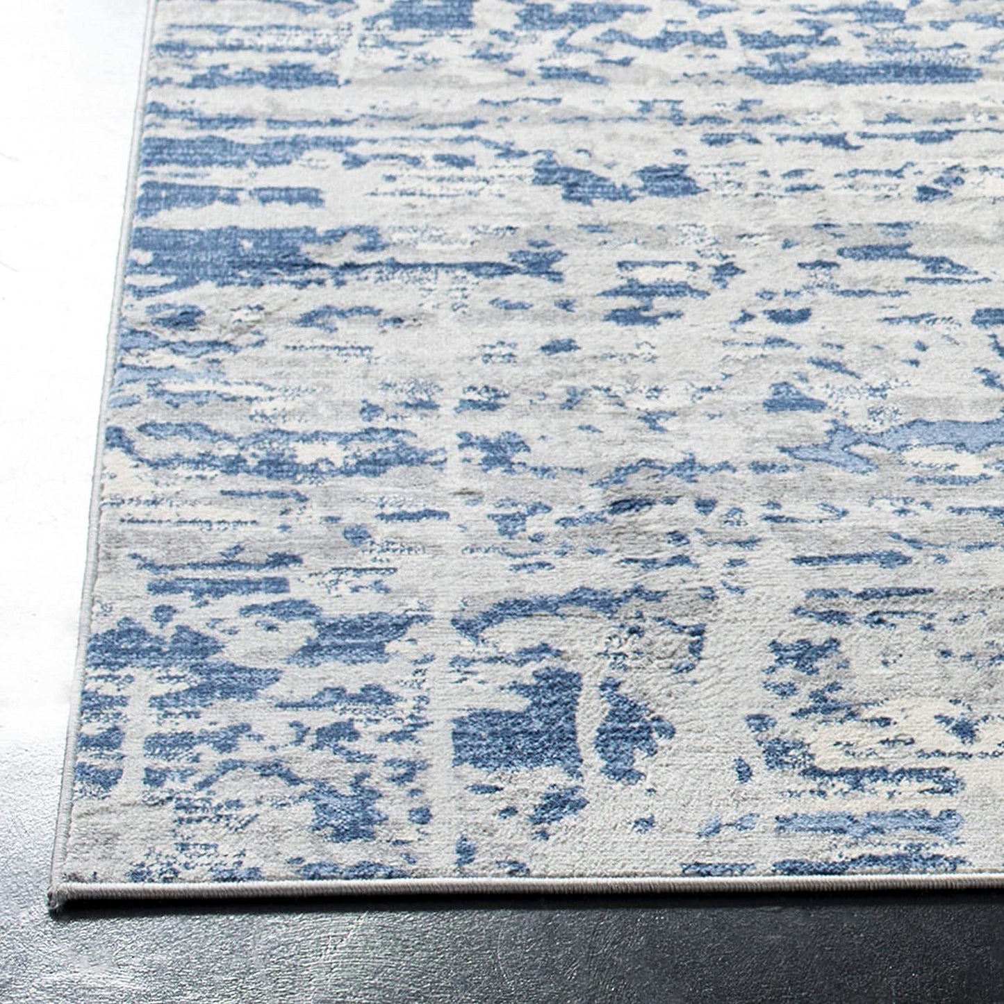 Jasper Collection  Modern Abstract Ivory / Blue