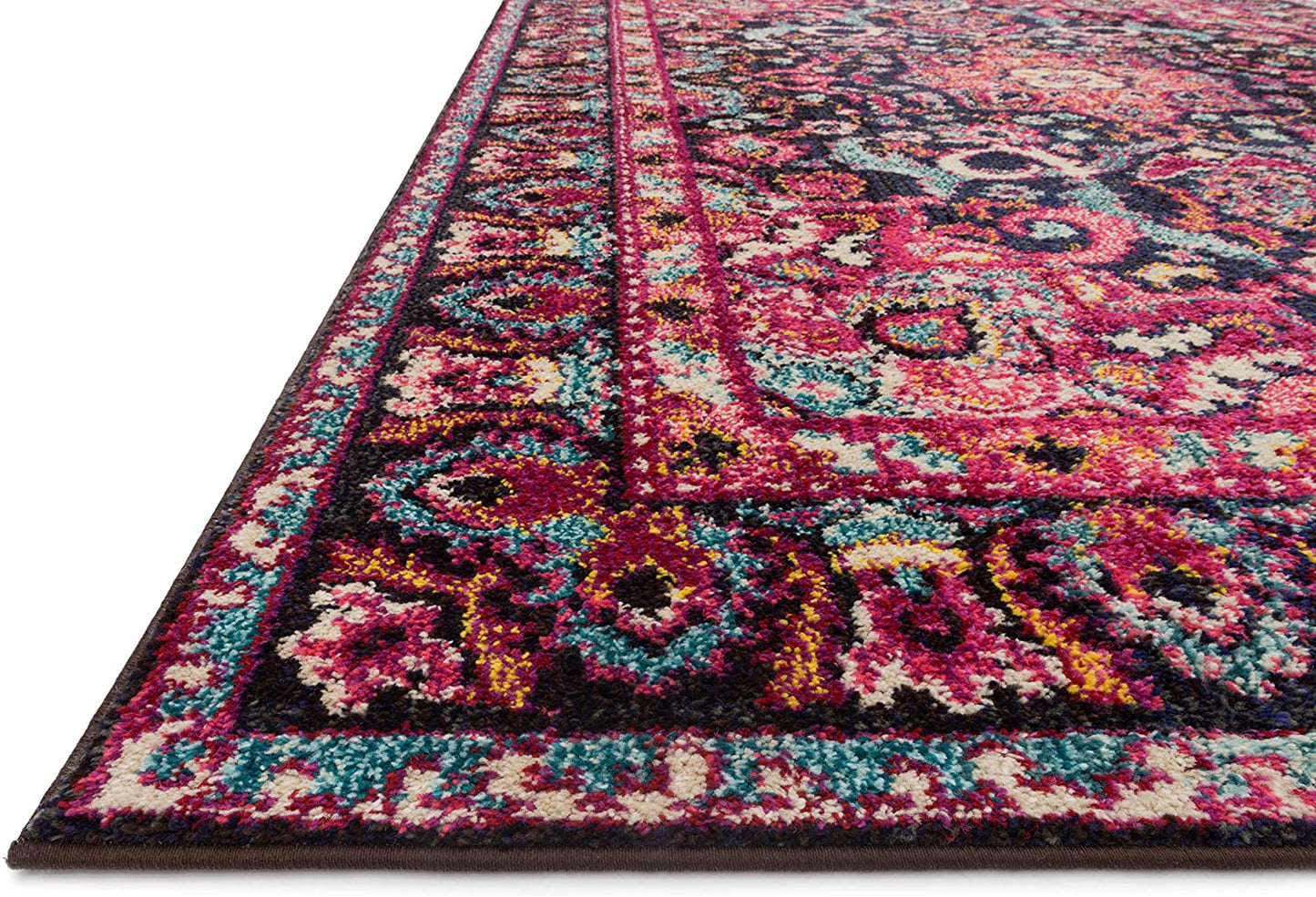 NADIA Soft Area Rug MIDNIGHT/PINK