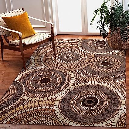 Marina Indoor Outdoor Rug - 2'7" x 4'3", Triangle Border Grotto