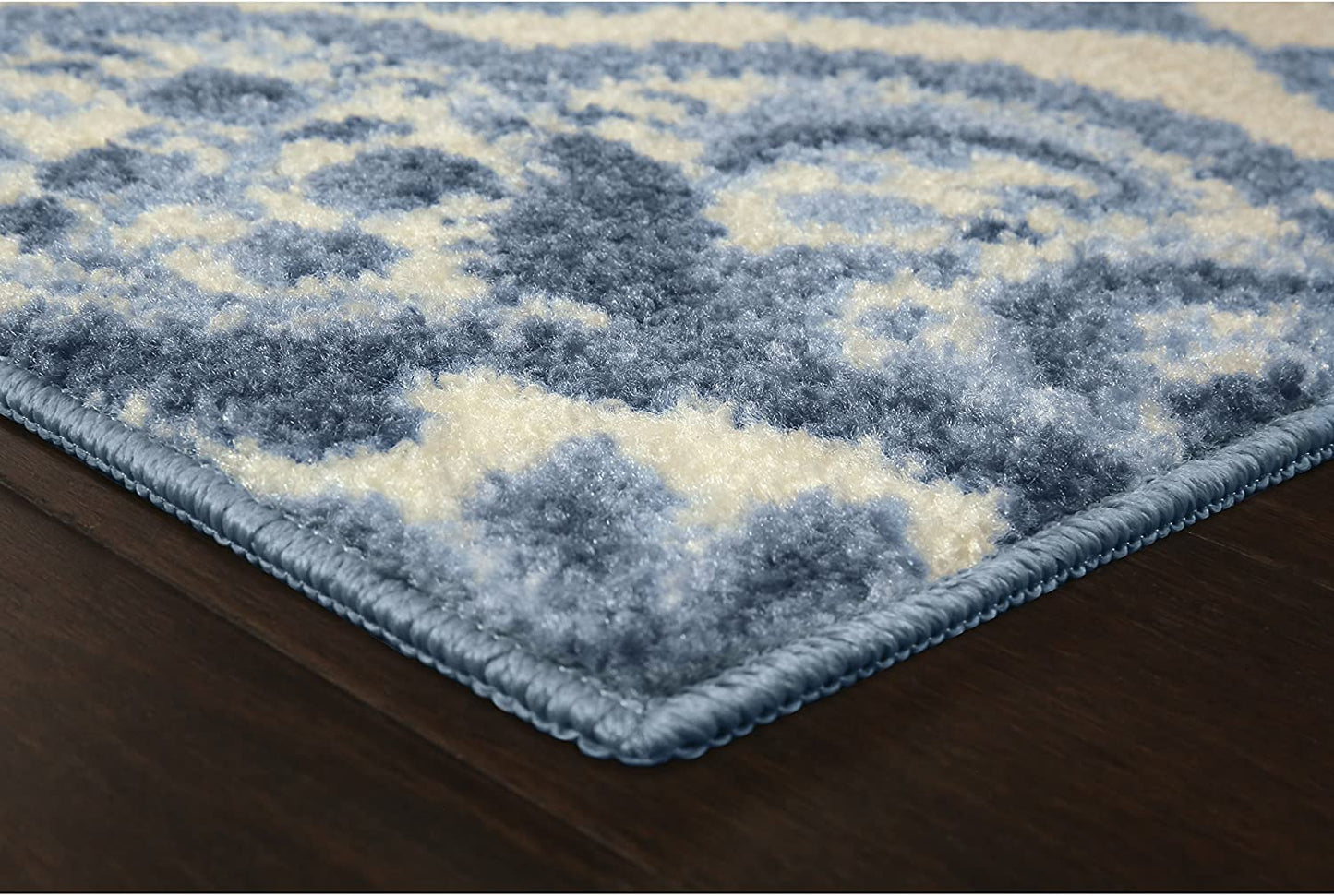 Maples Rugs Vivian Medallion Kitchen Rugs Non Skid Blue
