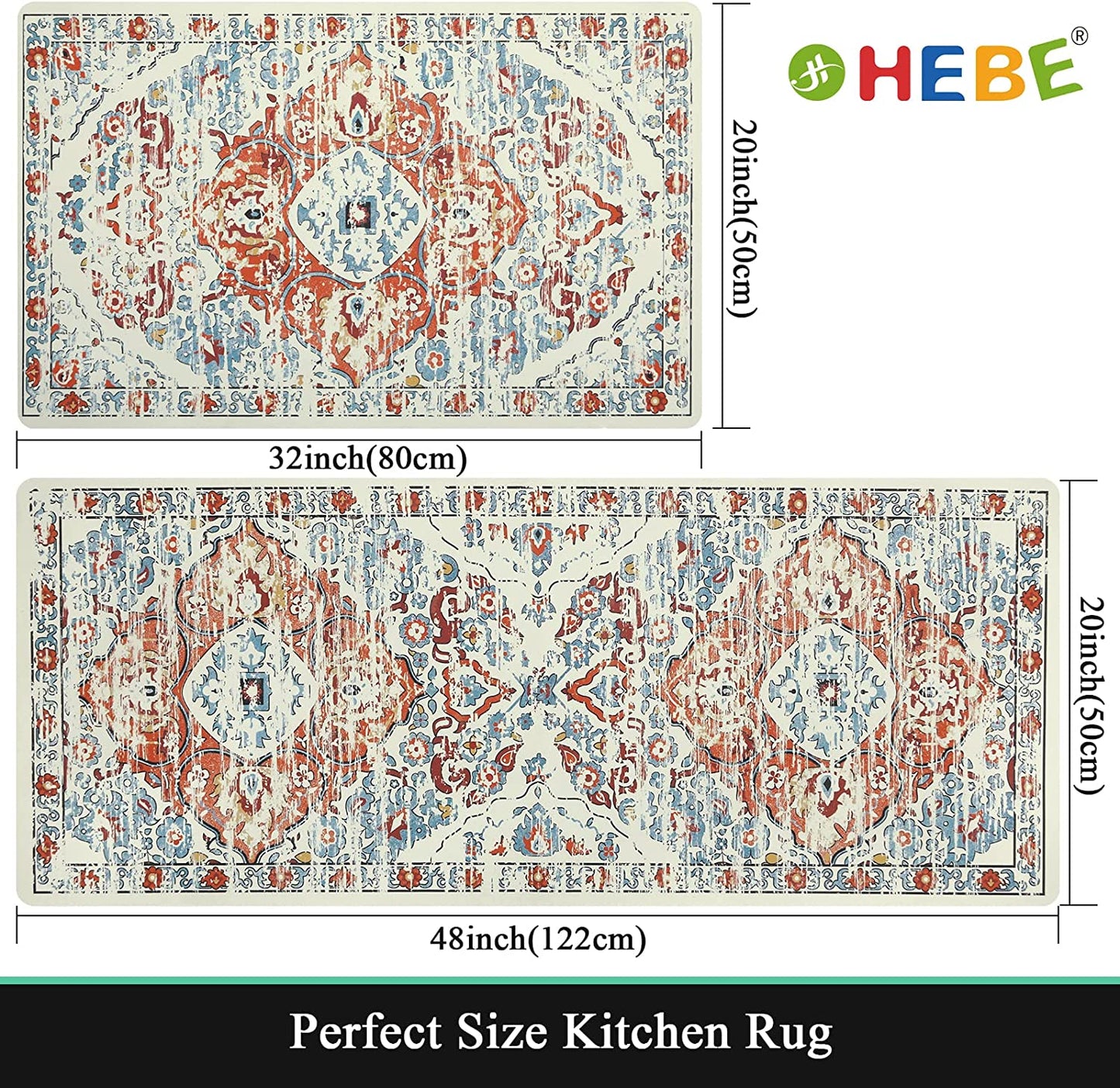 Sets 3 Piece with Runner Farmhouse Rubber Kitchen Mats