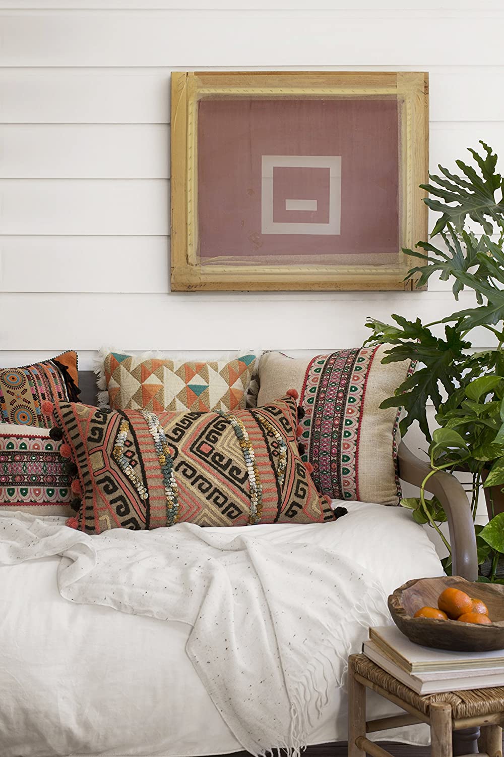 Pillow Cover Only/No Fill, 22" x 22", Multi