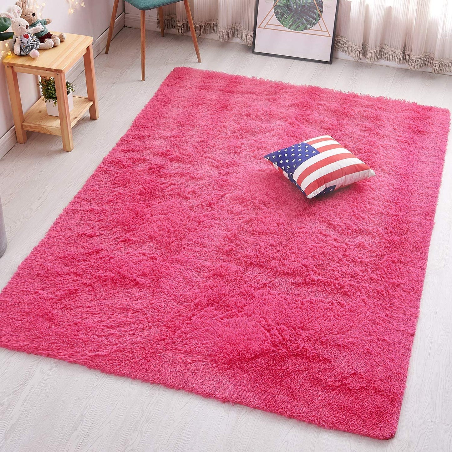 Velvet Indoor Fluffy Extra Comfy Soft Shag Area Rug