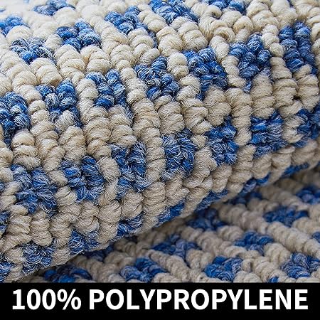 28X18 Inch Washable Polypropylene Square Cushion Which is Anti Slippery and Stain Resistance, Black Gray