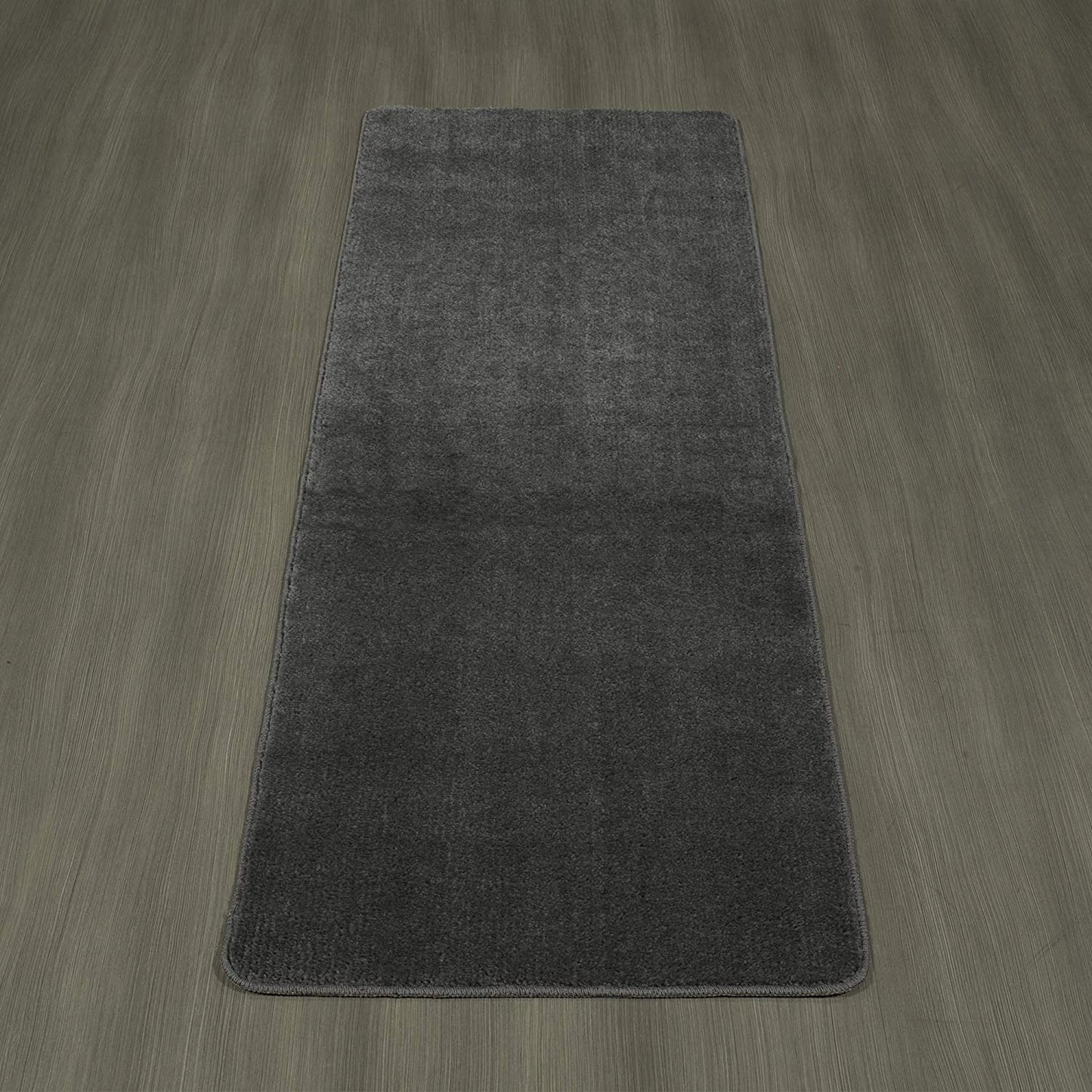 Softy Solid Non-Slip Kitchen/Bath Rug Gray
