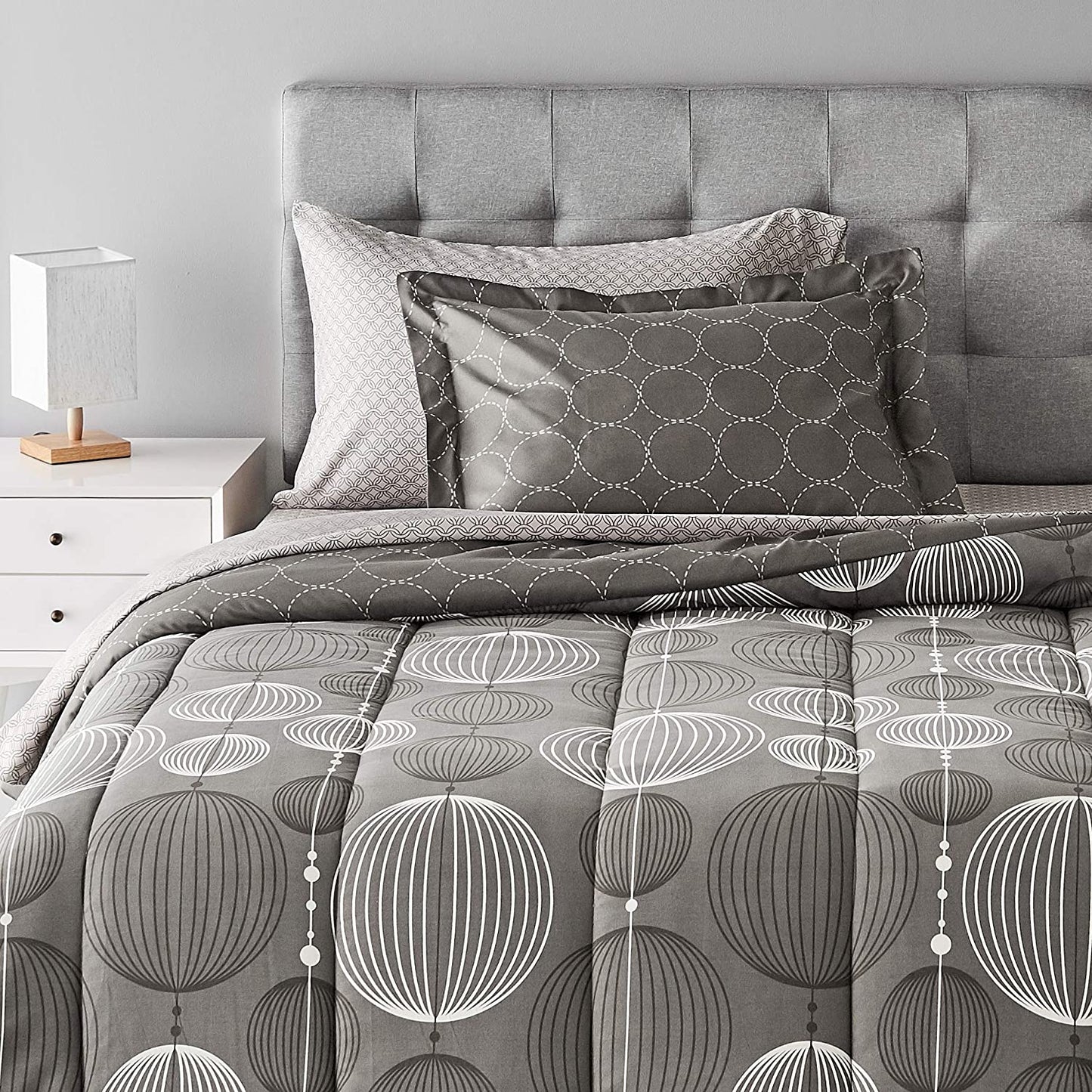 5-Piece Light-Weight Microfiber Bed-In-A-Bag Comforter Bedding Set
