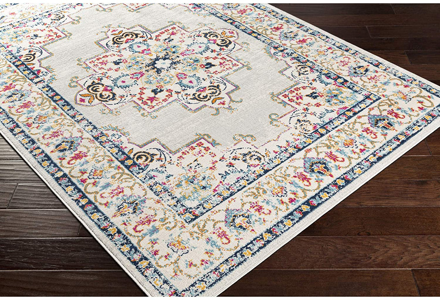 Melta Light Grey Traditional Soft Area Rug