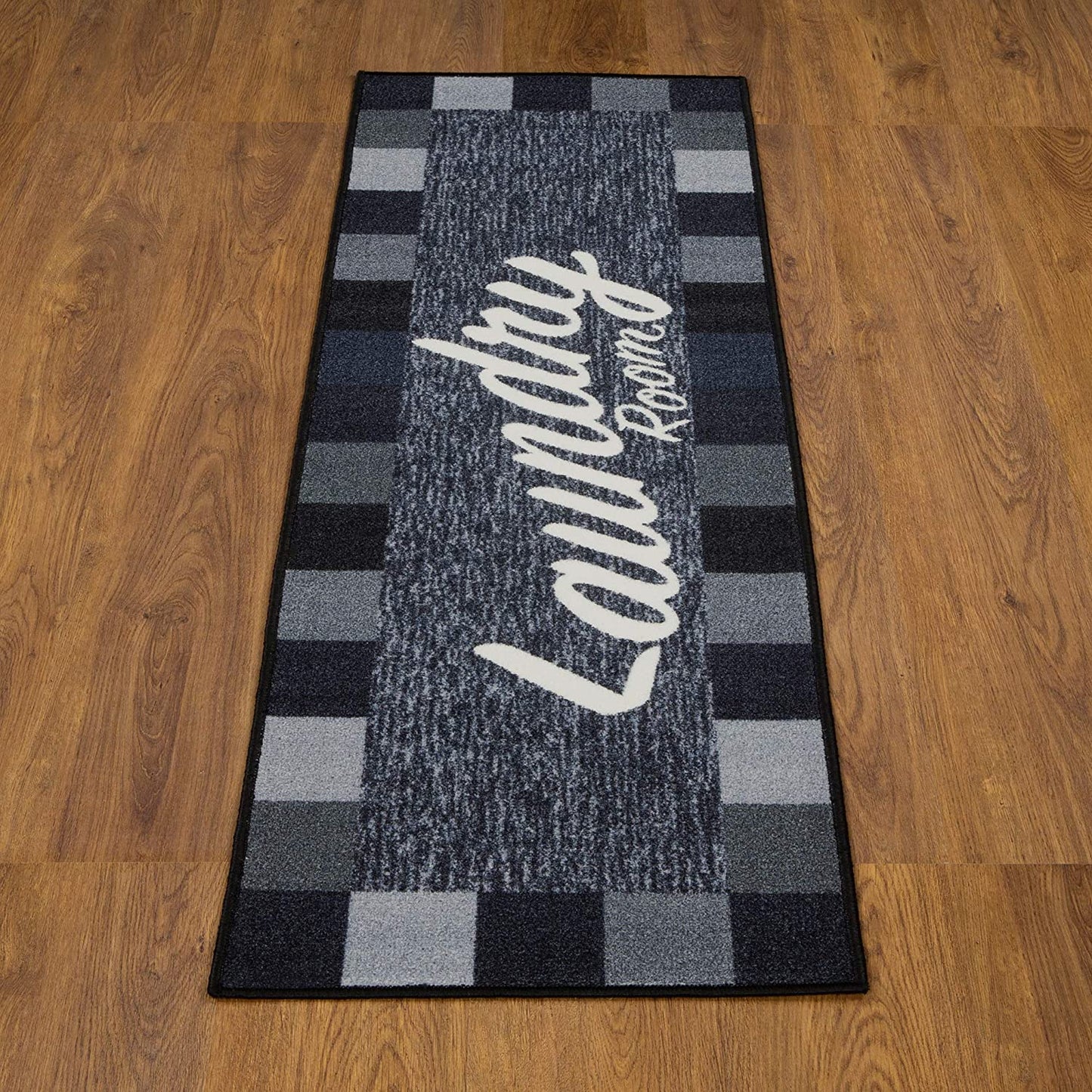 Laundry Mat Runner Rug, Black